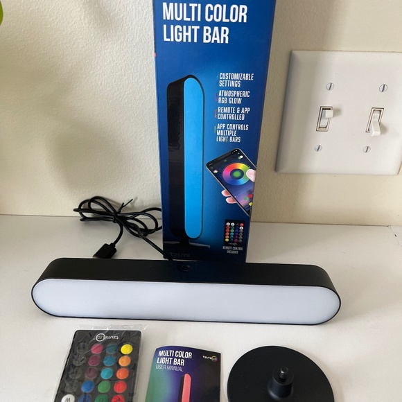 Tzumi Illumalight RGB LED Light Bar with Remote Black New In Box - Picture 1 of 2
